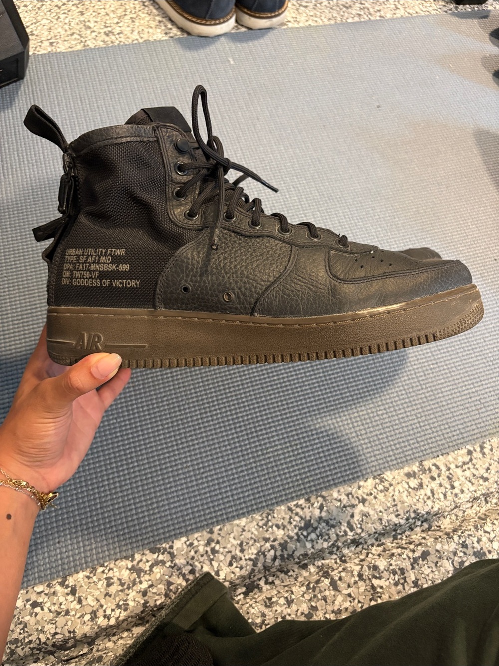 Nike SF Air Force 1 Mid Black Hazel